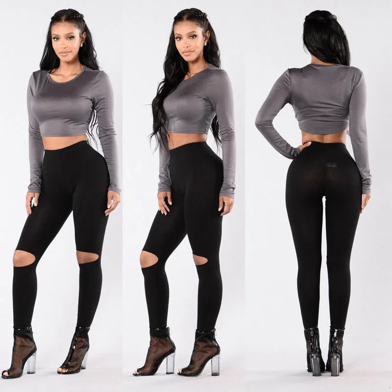 

Trendy Women clothes High waist slim Polyester Pants casual Geometry summer Trousers one pieces