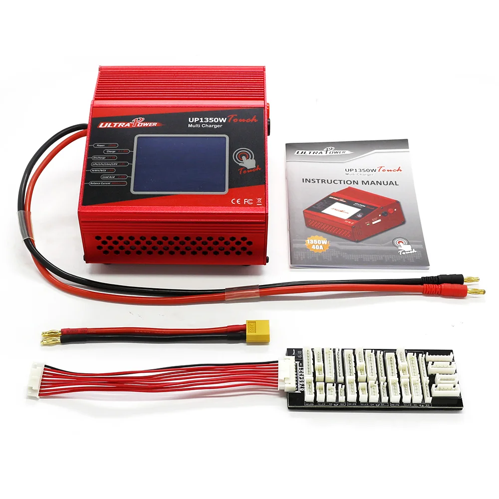 

RC Bettery Power UP1350W Touchable 1350W High Power 1-8S LiIo/LiPo/LiFe/LiHV/NiCd/NiMH Battery Balance Charger Discharger
