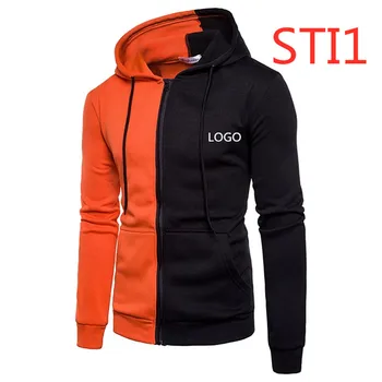 

STI1 Custom Brand Pattern Men Sweatshirts autumn winter thick warm fleece Zipper coat MC for men's sportswear male Print Hoodies