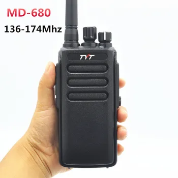 

DMR Digital TYT MD-680 VHF 136-174Mhz Two Way Radio High Power 10W Power Waterproof IP67 Long Talk Range Walkie Talkie for Work