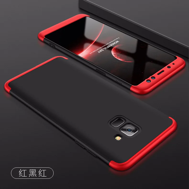 

For Samsung Galaxy A6 A6Plus 2018 Case Hard 3 in 1 Matte Armor Hybrid Protective back cover cases for samsung a6 plus 2018 shell