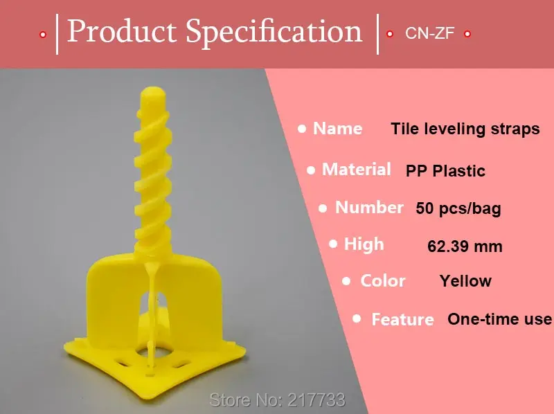 Tile Leveling Clips 1mm Spacers Cross (3)