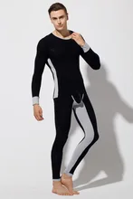 men pajamas set Modal Patchwork Figure sleepwear ankle length trousers Shape Homewear Body Building Wear RQ051 underwear men