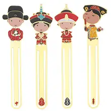Закладка коллекция 4 типа chinoisery мультфильм персонаж полый латунная Закладка студентов Чтение Книга коллекция