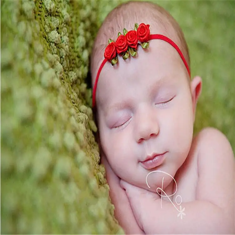 Детская повязка на голову; аксессуары для волос для младенцев; повязка с розами для новорожденных; повязка на голову для детей; повязка на голову; подарок для маленьких девочек