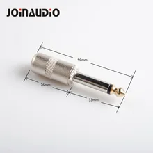 JOINAUDIO 6,35 мм 1/4 разъем моно штекер аудио кабель провод адаптер Разъем для гитары аудио(50 шт./компл