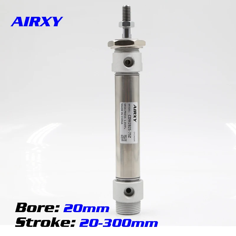 

CDM2B Bore 20mm stroke 20-300mm SMC type Built-in magent Mini Air Cylinder stander type double Acting Single rod CDM2B20-20Z