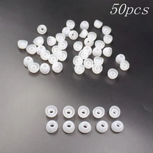 25 pairs White Replacement Earbud Tips Soft Silicon Cover For Samsung HTC In-Ear Headphones Earphones Accessories