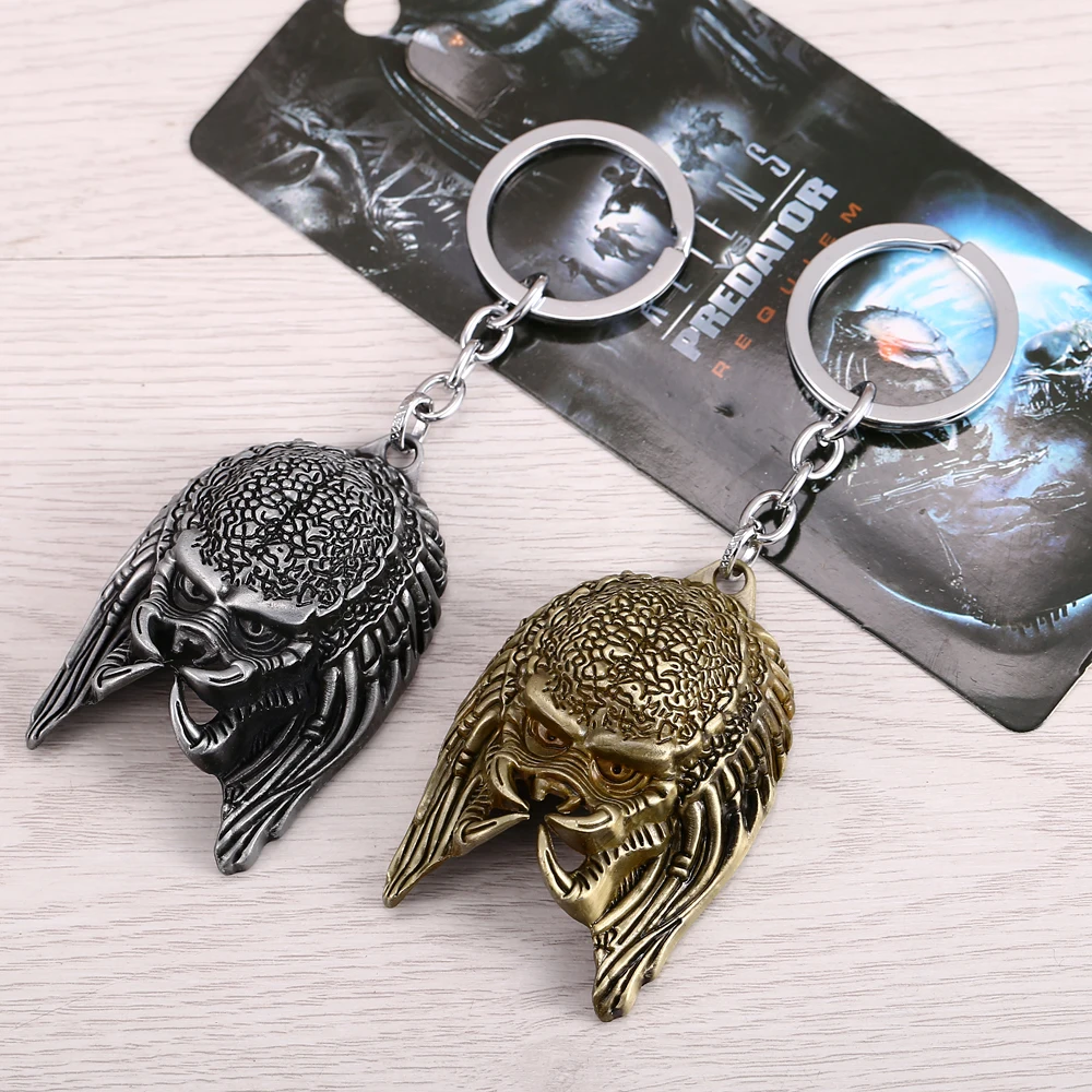 AVP Alien &amp. Цепочка для ключей Predator модная Высококачественная серебряная и