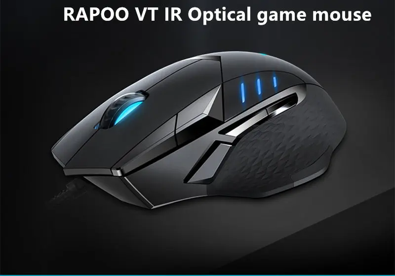 Rapoo VT300 6200 dpi ИК Оптическая Проводная игровая мышь USB 10 программируемых кнопок RGB светильник, игровая мышь COD для компьютера и ноутбука