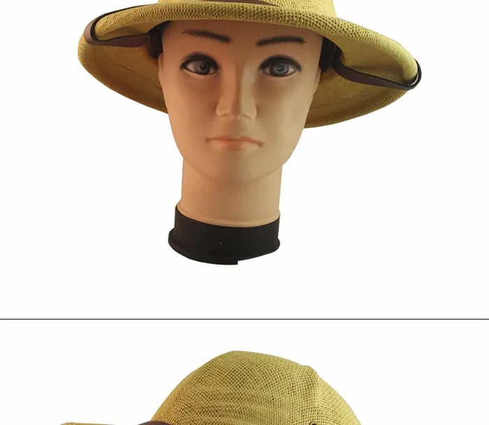 Summer Sun Toyo Pith Safari Jungle Hat Hiking Helmet With Sweatband bucket hat 