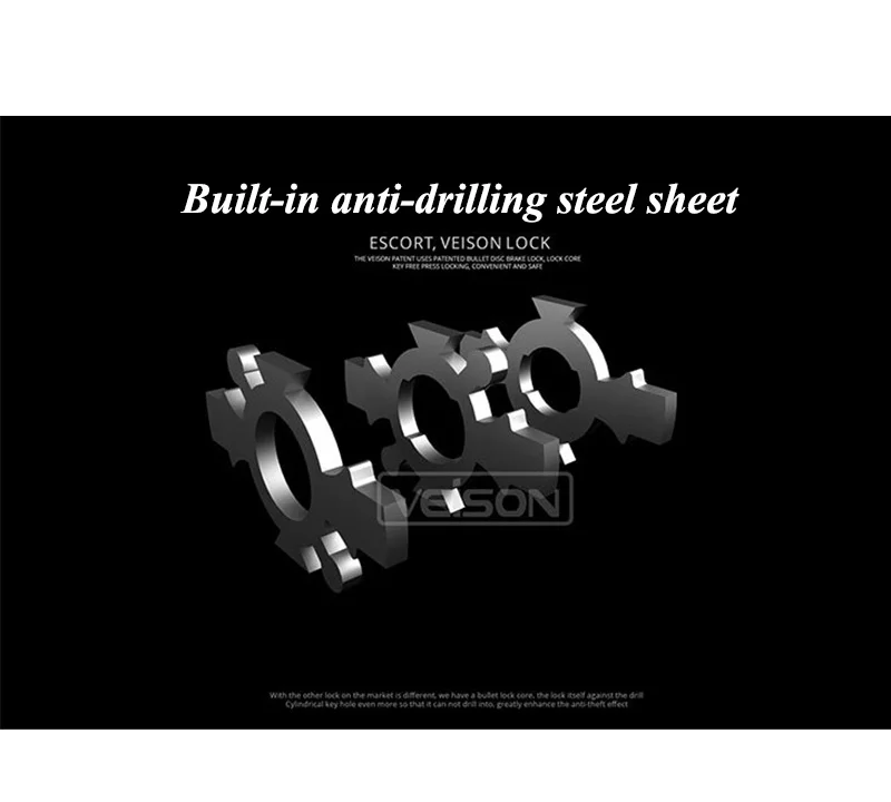 VEISON безопасность мотоцикла Противоугонный блокировочный диск тормозной замок Электрический Автомобильный Замок 304 нержавеющая сталь антикоррозийный водонепроницаемый дисковый замок