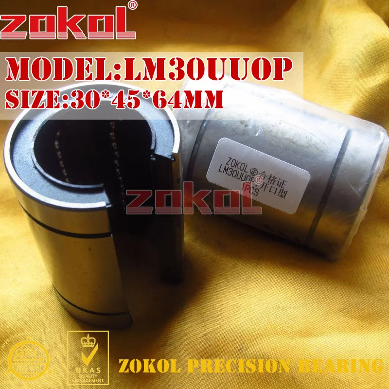 ZOKOL LM30UU OP подшипник LM30UUOP открытый линейный движения 30*45*64 мм|bearing bearing|bearing linearbearing 3