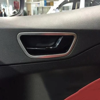 

For Hynudai Solaris 2 2017 Car Accessories Car inner door Bowl protector frame Panel Cover Trim Car Styling