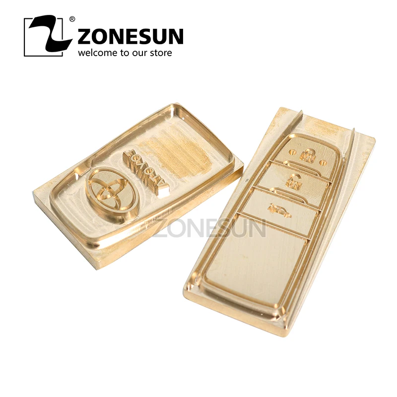Cena ZONESUN dostosowane miedź mosiądz znaczek drewno skórzany papier formy die cut chleb die żelaza ogrzewanie emboss mold Carving drukowanie marki