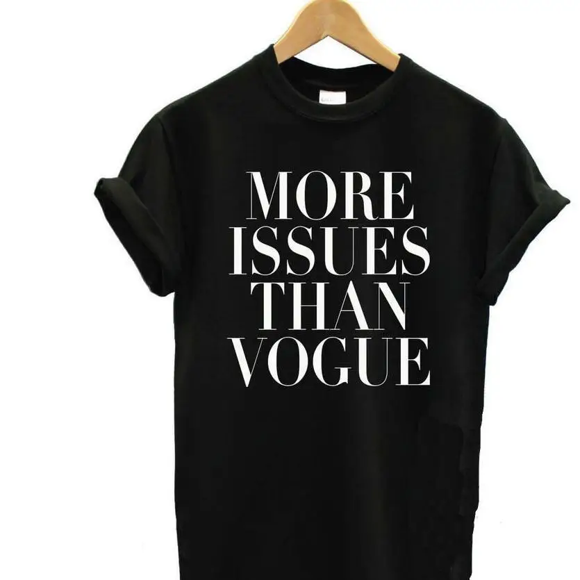 

2018 Summer Europe And The United States Personalized Tide Card More Issues Than Vogue Women's Short Sleeve T-shirt