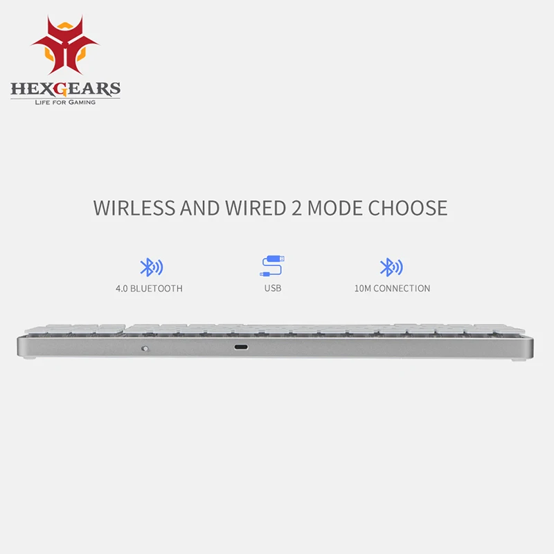 Hexgeards X1 Bluetooth RGB подсветка игровая клавиатура Kailh CHOC переключатель механическая