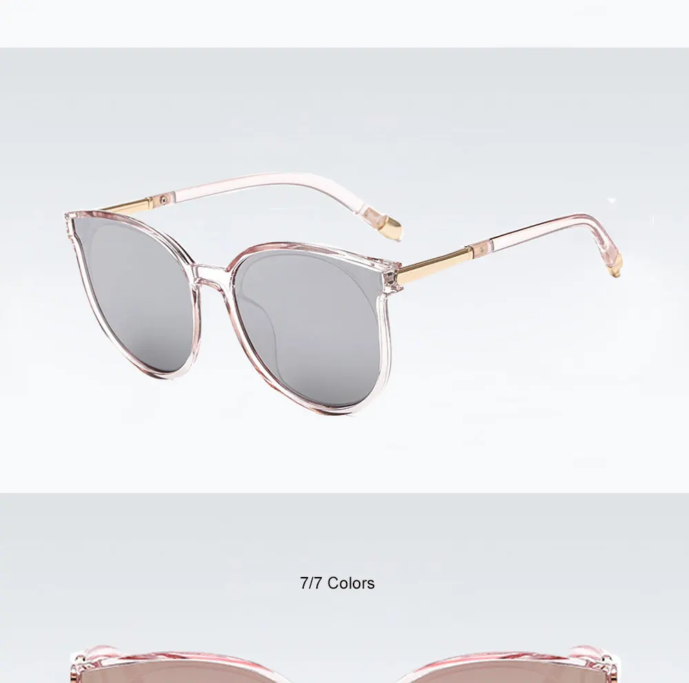VEGA Eyewear Fashion Oval Oversized Sunglasses Women Cat Eye Glasses Ladies Big Mirrored Sun gla ( (11)
