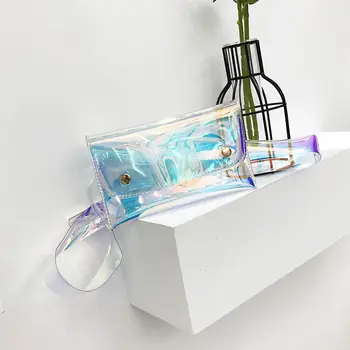

Transparent Waist Bags Women Laser Belt Bags Pvc Fanny Pack Bum Bags 2019 New Waist Pouch