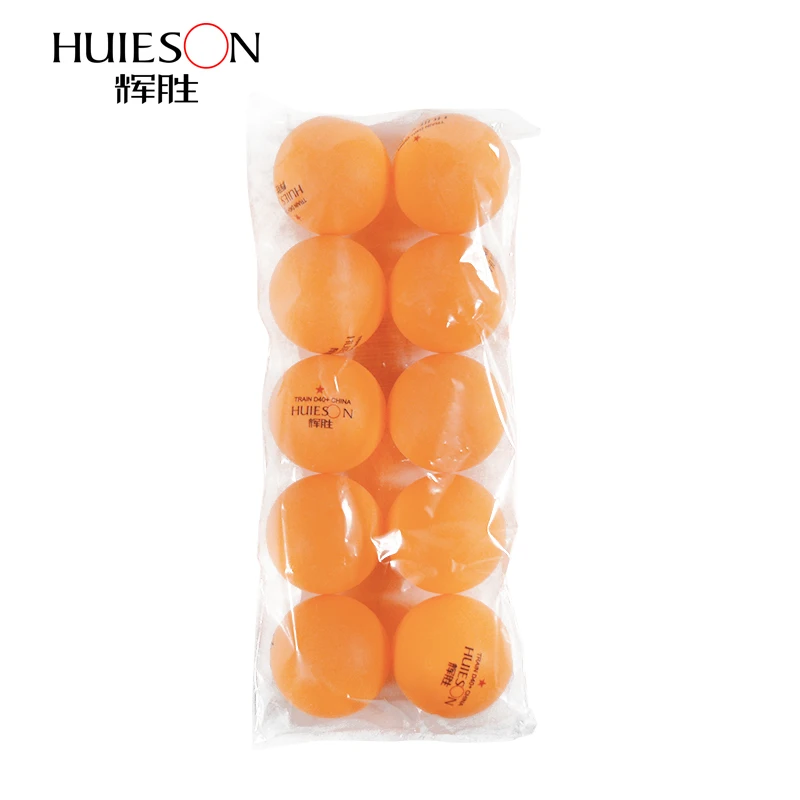 

HUIESON 10Pcs One Star New Material Table Tennis Balls D40mm+2.7g ABS Plastic Ping Pong Balls for Teenagers Club Training Ball