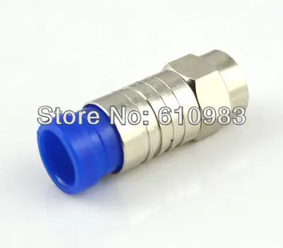 

Free shipping (5pcs/lot) F COMPRESSION FITTING Push & Seal Connector adapter for RG6 cable