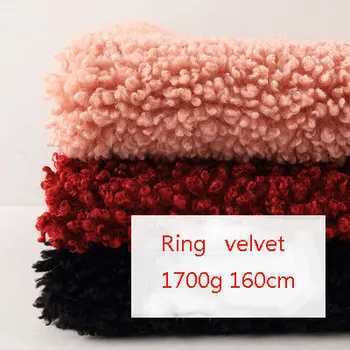 

Factory direct wholesale autumn and winter modern fashion clothing knitted fabric dyed short plush loop fleece