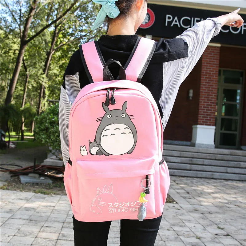 Totoro Backpack Men Women Travel Softback Canvas Bags Mochila Girls Boys Teenagers School Space Notebook Female Bag BP0159 (29)