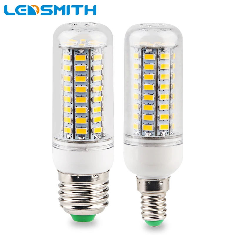 

E27 LED Lamp E14 LED Bulb SMD5730 Corn Bulb 24 48 69 72LEDs Chandelier Candle LED Light for Home Decoration 220V 240V