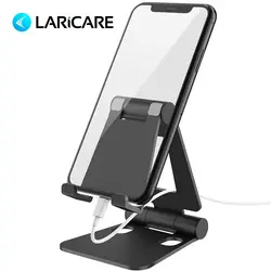 Телефон и стойки для планшета LARICARE. Fold-состоянии и регулируемый держатель телефона для Планшеты E-Reader IPad Air Pro iPhone Xs Xr S4