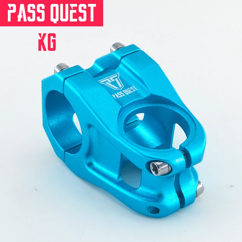 PASS QUEST Ultra-light Bike Handlebar Stem 28.6mm 31.8mm Aluminum Bicycle Riser Ahead Short length 40mm