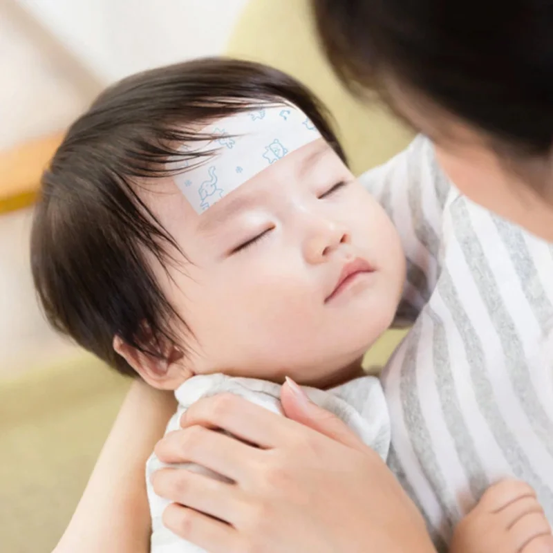 Xiaomi mijia iHealth мини лихорадка антипиретические приклеивает 10 шт./кор. медицинского младенца лихорадки облегчение боли хороший помощник в Семья