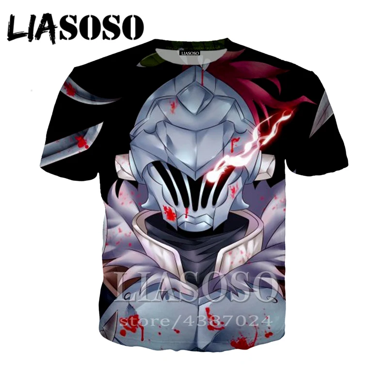 LIASOSO аниме Женская мода Goblin Slayer футболка 2019 забавная homme новая 3D печать