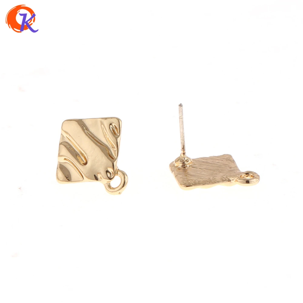 

Cordial Design 50Pcs 14*16MM Jewelry Accessories/Silver Needle/Earring Stud/Wave Square Shape/DIY/Hand Made/Earring Findings