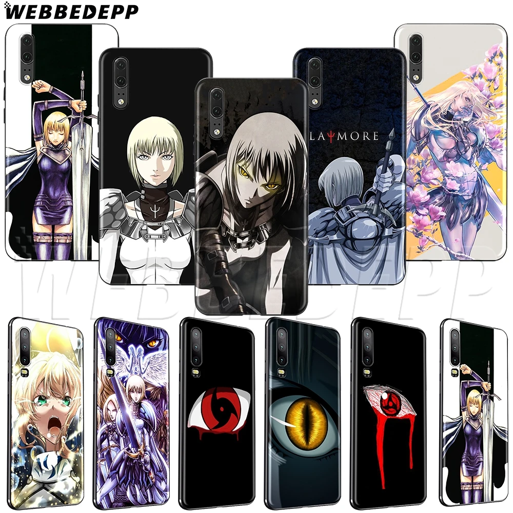 

WEBBEDEPP Anime Claymore TPU soft case for Huawei P8 P9 P10 P20 P30 Y5 Y6 Y7 Y9 P smart Lite Pro Prime Mini