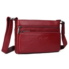 Heiße Marke qualität echtem rindsleder frauen messenger schultertasche shopping weiblichen beutel frauen crossbody kupplung