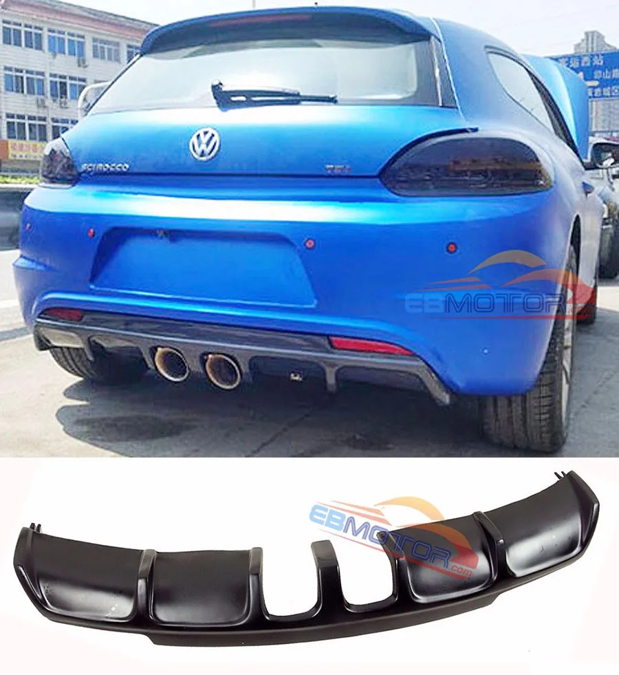 ebmotor-com REAR DIFFUSER FOR VW SCIROCCO R MODEL 2009-2014 V071F 1_2342