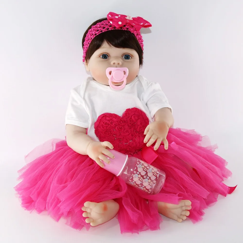 NPK 23 &quotвсего тела силикона Reborn Baby reborn куклы купаться играть дома одежда плесень