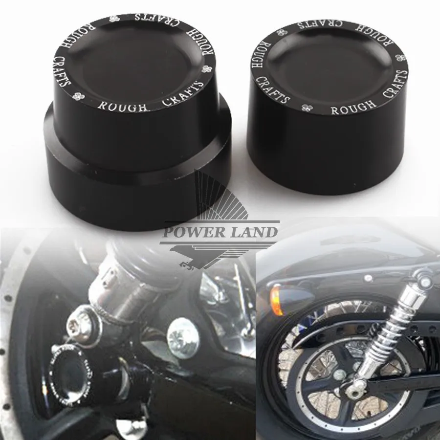 

Free Shipping Black 1pair Aluminum RC Rear Axle Nut Covers Bolt Kit Fits For Harley Sportster XL883 XL1200 Dyna Touring V-Rod