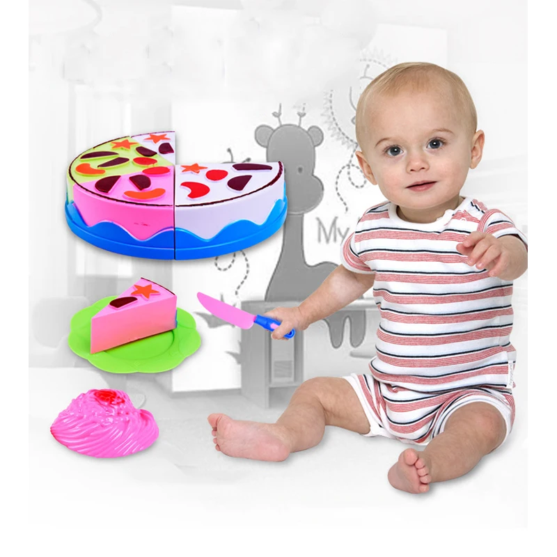 plastic food toys for children play kitchen toys fake cakes lot pretend