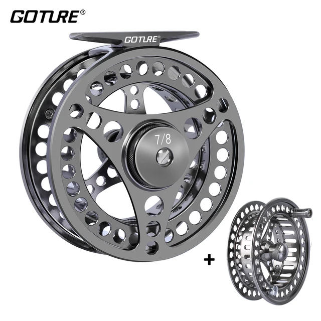 Best Offers Goture Fly Fishing Reel 3/4 5/6 7/8 9/10 WT CNC Machine Large Arbor Aluminum Fly Reel Wheel With Spare Spool Max Drag 8kgs Best Offers Goture Fly Fishing Reel 3/4 5/6 7/8 9/10 WT CNC Machine Large Arbor Aluminum Fly Reel Wheel With Spare Spool Max Drag 8kgs