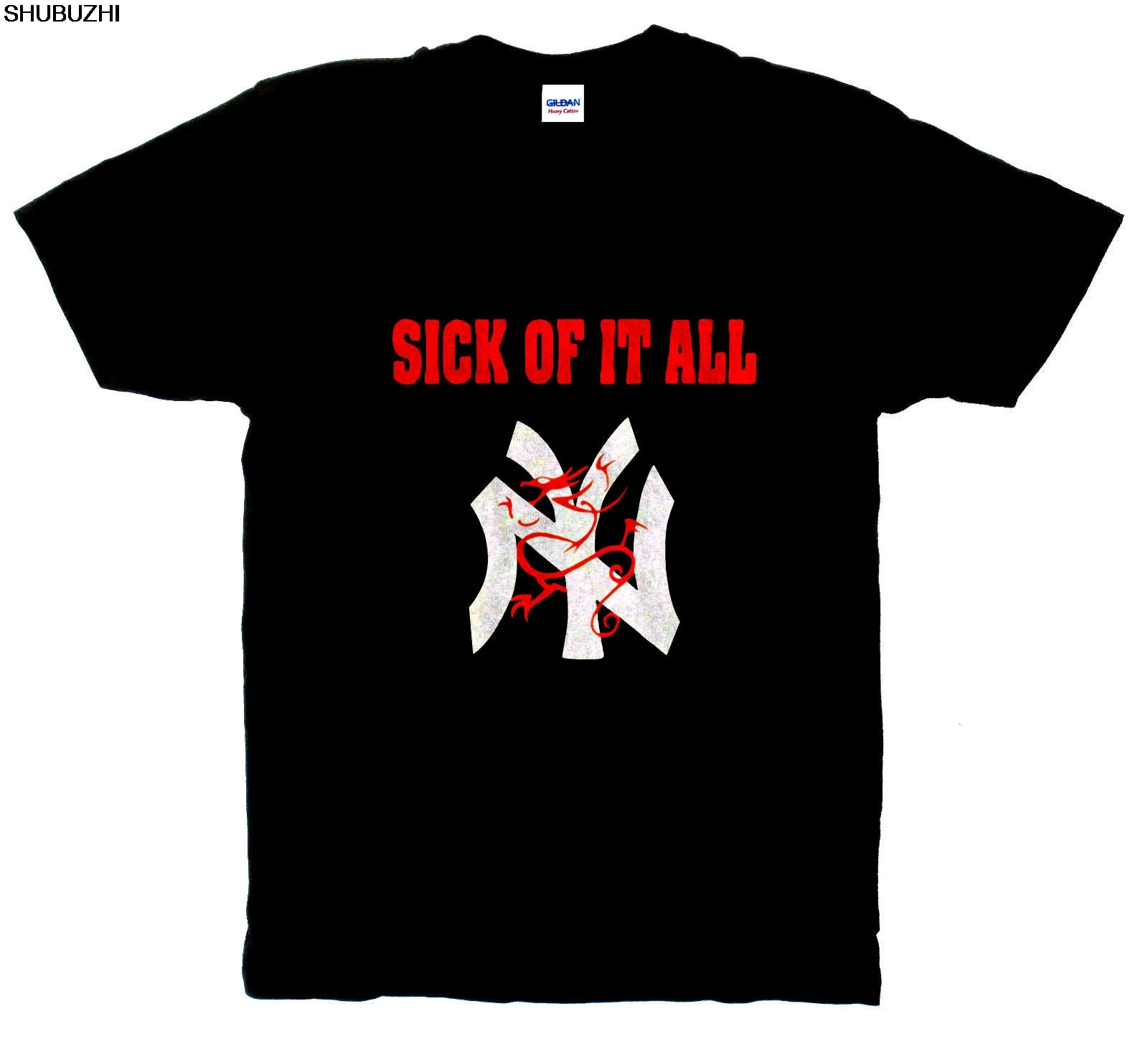 

Vtg Reprint SICK OF IT ALL WORLD TOUR 1992 T-SHIRT NYHC 90s hardcore punk Gift Print T-shirt,Hip Hop Tee Shirt sbz525