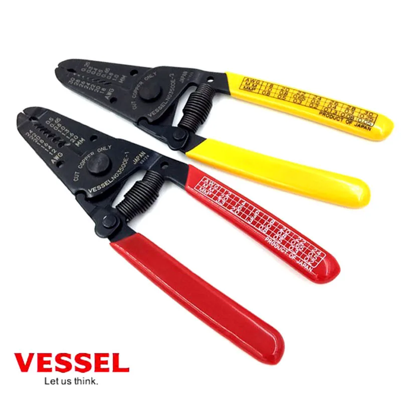 Japan Vessel 3500E Wire Stripper for Solid Stranded Wire Lightweight