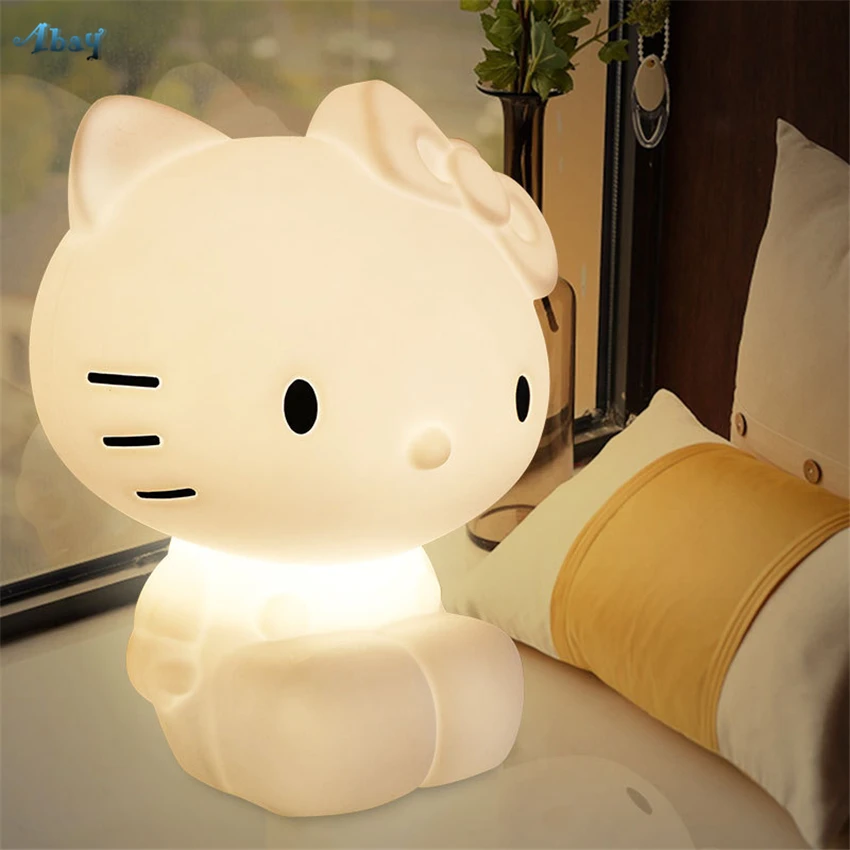 

Birthday Present Hello Kitty Lamps Night Lights Christmas Princess Room Bedroom Children's Toys Decor Desk Lights Gift Fixtures