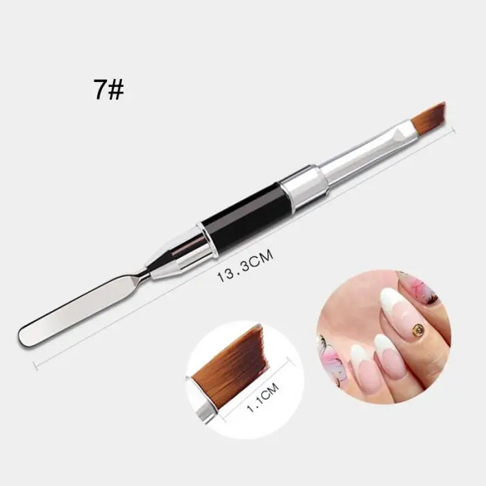 Double-ended Unha Arte Forro Escova Caneta Pintura Náilon Multifunções Desenhar Manicure Ferramenta Sswell 13 Cheap Escovas de unhas
