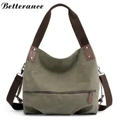 Betterance холст сумки женские сумки на плечо Модельер bolsa feminina sac основной Роскошные брендовые сумки для женщин 2018