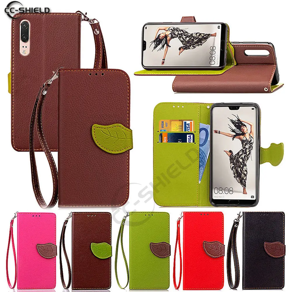 

Leaf Wallet Case for Huawei P20 Global EML-L29 EML-L09 EML-L22 Flip Case Phone Leather Cover for Huawei P 20 EML L29 L09 Cases