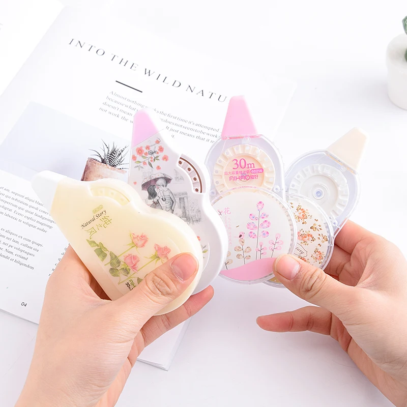 

Korea Stationery Hobby Cleaner Spell Correction Tape Exam Large Capacity 30m Long Durable Correction Tape
