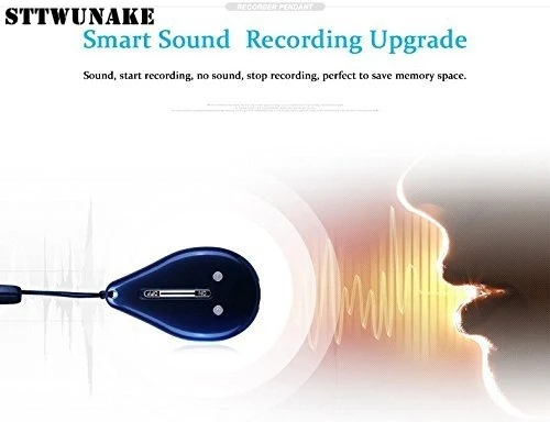 STTWUNAKE mini hidden voice recorder Professional Digital 8GB HD noise reduction Time stamp Spy voice recorder Built-in battery