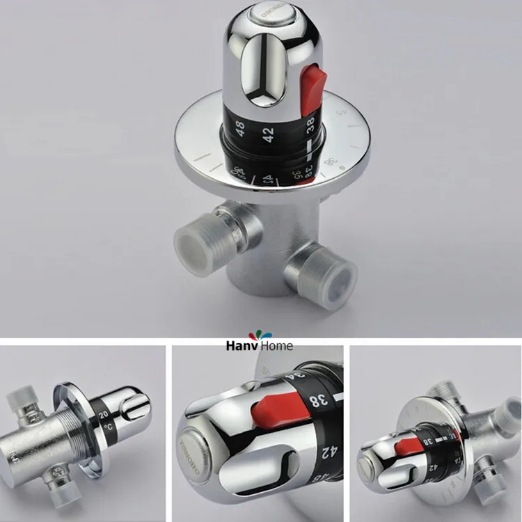 DN15(G1/2) Brass Thermostatic Mixing Valve, Solar water heater valve