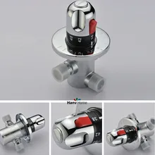 DN15 (G1/2) En Laiton Mitigeur Thermostatique, solaire chauffe-eau vanne, Ajuster la Température de L’eau de Mélange Thermostatique mélangeur